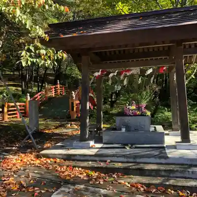 新得神社の手水舎