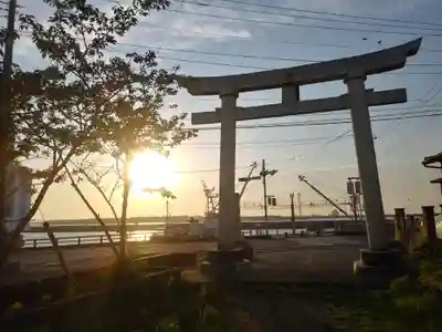 川口神社の鳥居