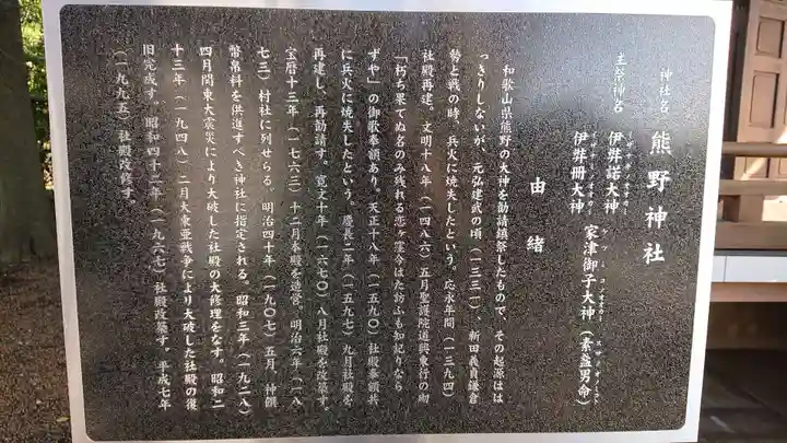 熊野神社の歴史