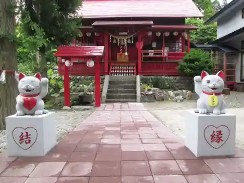 鹿角八坂神社の狛犬