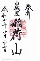 伏見稲荷大社 御膳谷奉拝所の御朱印