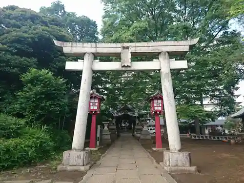 江古田氷川神社の鳥居