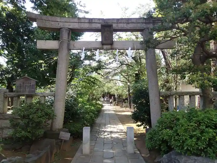 鳩森八幡神社の鳥居