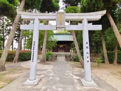 中山熊野神社の鳥居