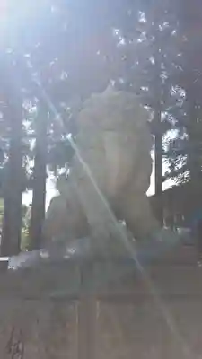 諏訪大社上社前宮の狛犬