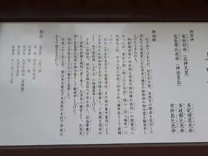 上山八幡宮の歴史