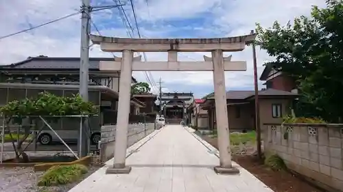 板倉雷電神社の鳥居