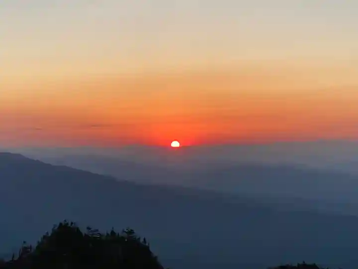 山家神社奥宮の景色