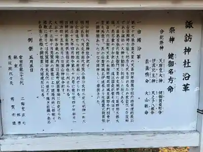 諏訪神社の歴史