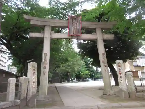 駒込富士神社の鳥居