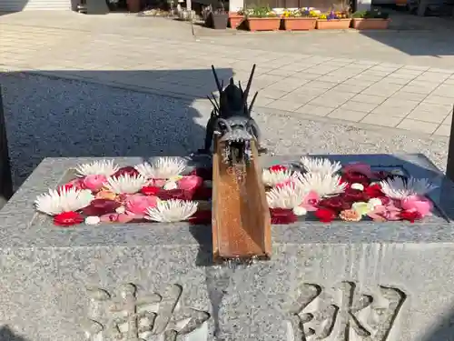 川越八幡宮の手水