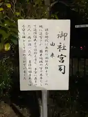 御社宮司神社の歴史