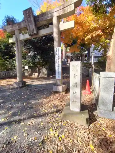 青渭神社の鳥居