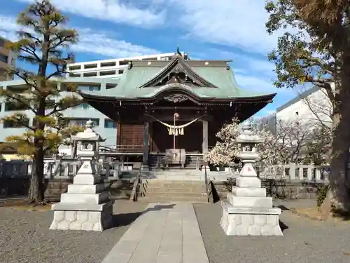 大棚・中川杉山神社の本殿・本堂