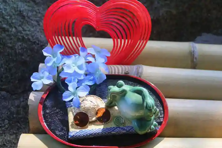 阿久津「田村神社」(郡山市阿久津町)旧社名:伊豆箱根三嶋三社の手水舎