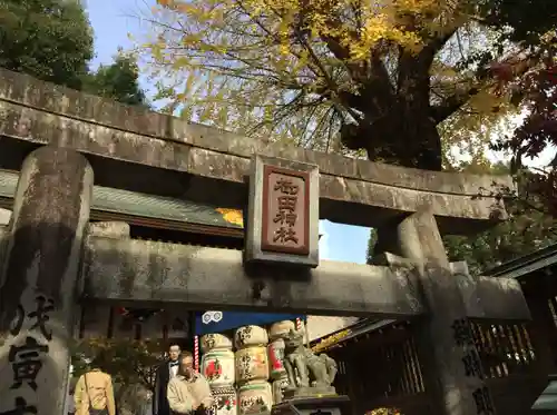 櫛田神社の鳥居