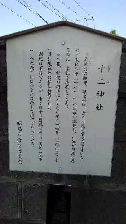 十二神社の歴史