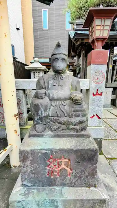 猫実庚申塔の狛犬