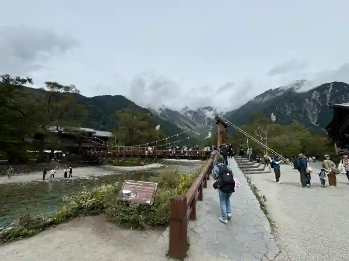 穂高神社奥宮の周辺