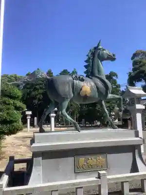 苗村神社の狛犬
