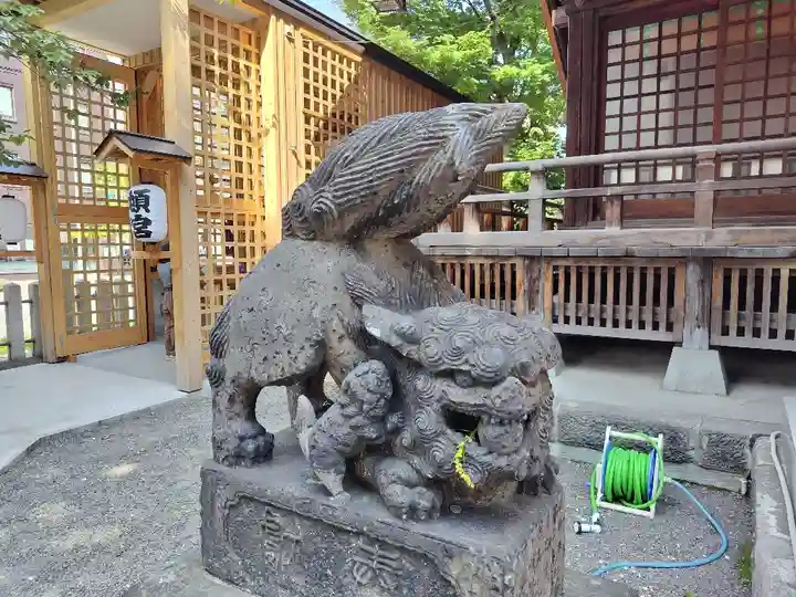 北海道神宮頓宮の狛犬