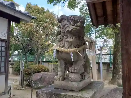 阿保天神社の狛犬