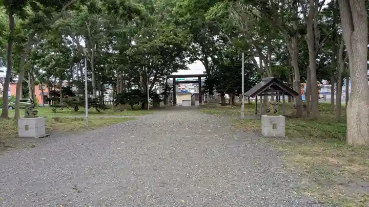 羽幌神社の庭園