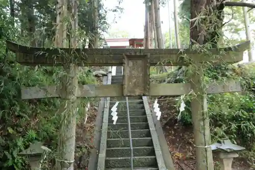 阿久津「田村神社」（郡山市阿久津町）旧社名：伊豆箱根三嶋三社の鳥居