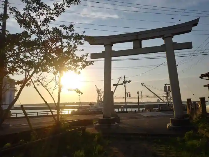 川口神社の鳥居