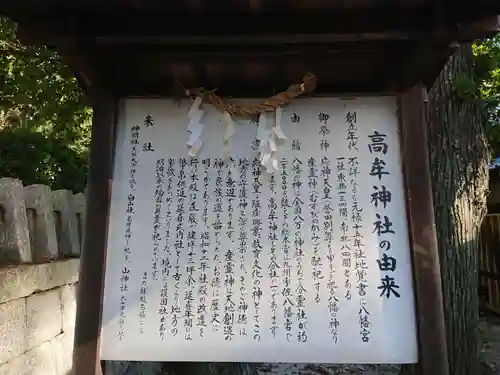 高牟神社（高針）の歴史