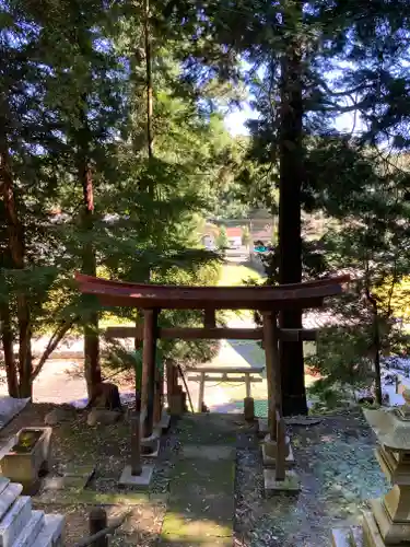 小山田白山神社の鳥居