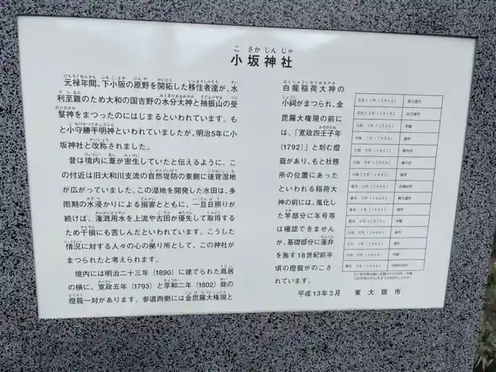 小坂神社の歴史