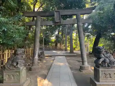 渋谷氷川神社の鳥居