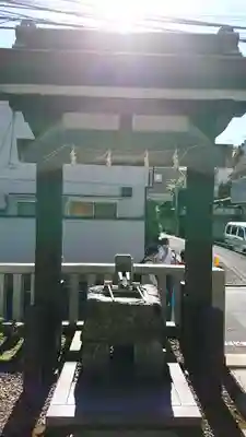 神楽坂若宮八幡神社の手水舎