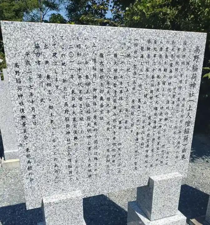 高野稲荷神社(福島県)