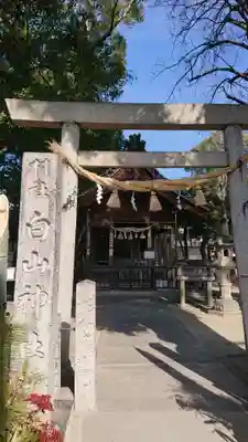 白山神社の鳥居