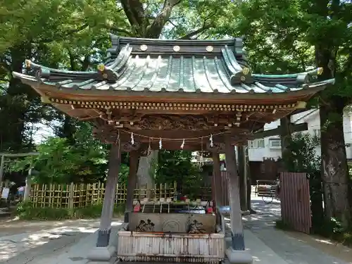 越ヶ谷久伊豆神社の手水