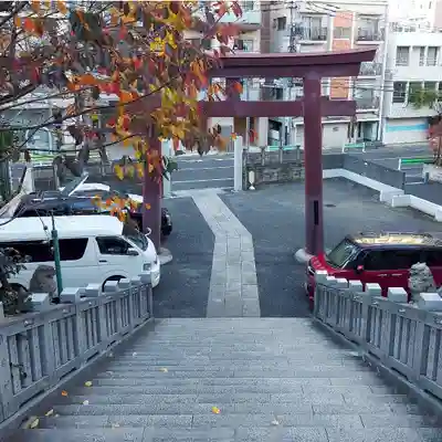 白金氷川神社の鳥居