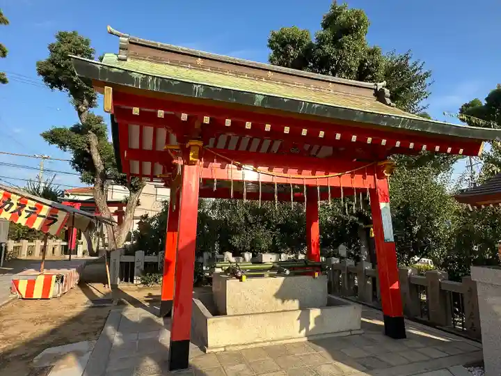 綱敷天満宮の手水舎