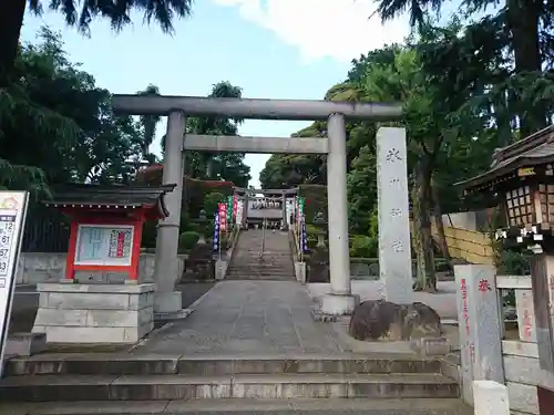 中野沼袋氷川神社の鳥居