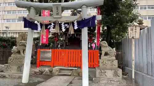 開口神社の鳥居