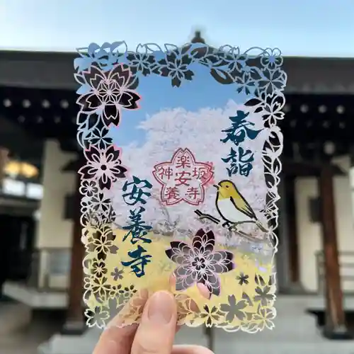 神楽坂安養寺の御朱印