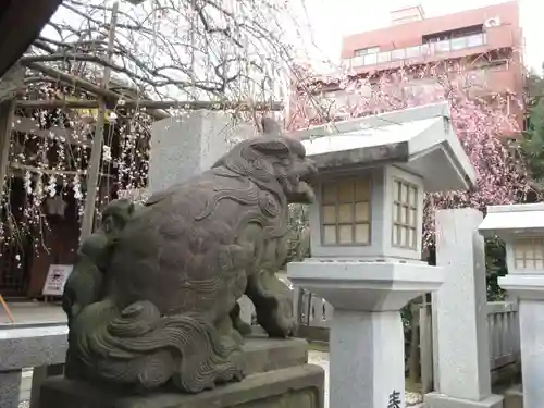 牛天神北野神社の狛犬