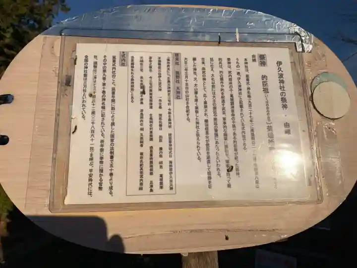 伊久波神社(下三宅)の歴史