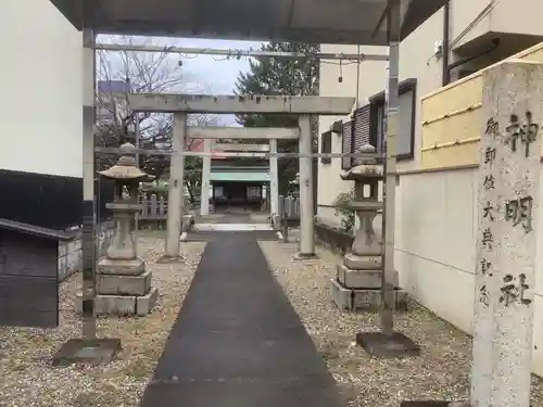 二ツ杁神明社の鳥居