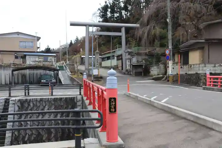 三春大神宮の鳥居
