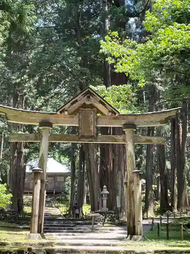 平泉寺白山神社の鳥居