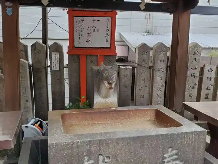 松尾稲荷神社の手水舎
