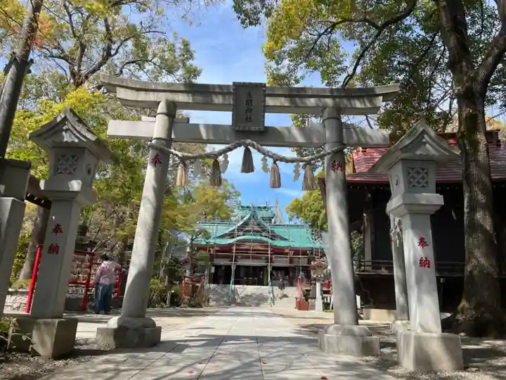 多摩川浅間神社の鳥居