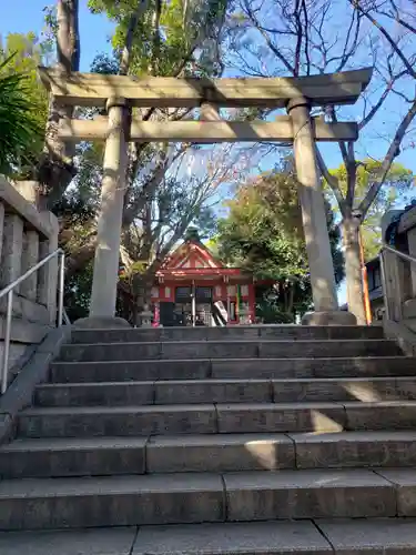 笠䅣稲荷神社の鳥居